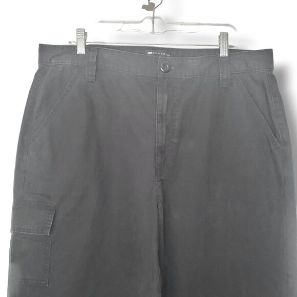 NWOT ASOS Design Curve Oversized Cargo Pants in Black Sz 12 - Picture 7 of 13